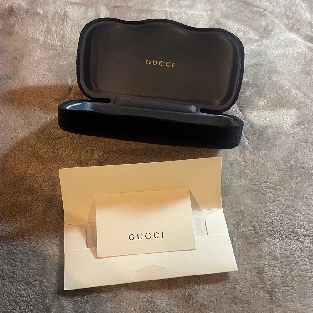 Gucci Black Velvet Eyeglass Case